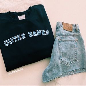 Outer Banks Navy Champion Crewneck Sweater